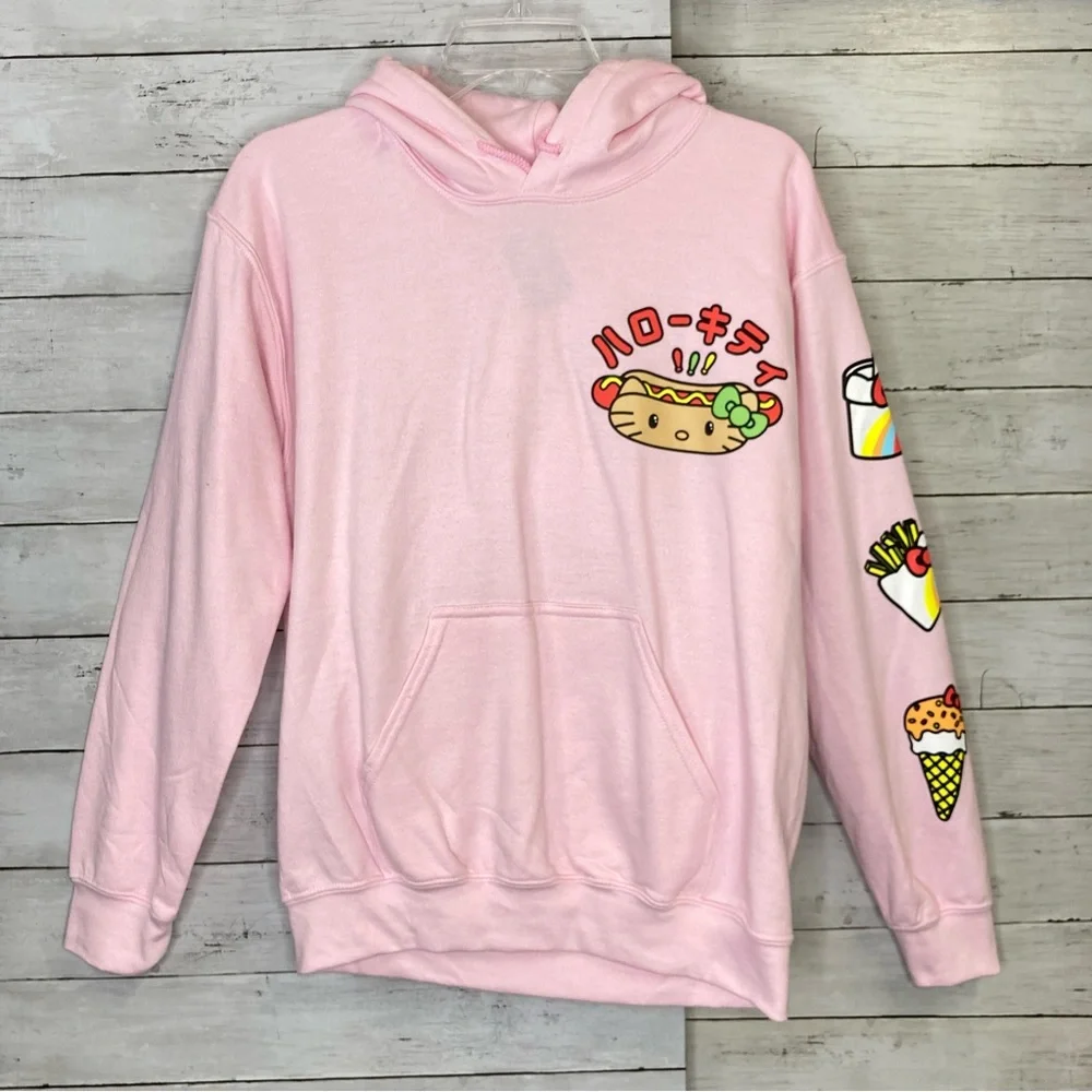 Sanrio Hello Kitty Hamburger Fast Food Hoodie Small - Picture 1 of 10
